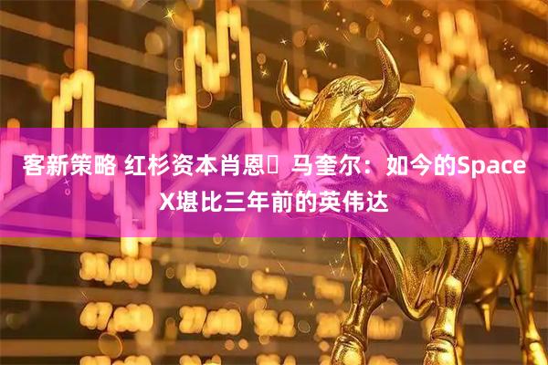 客新策略 红杉资本肖恩・马奎尔：如今的SpaceX堪比三年前的英伟达